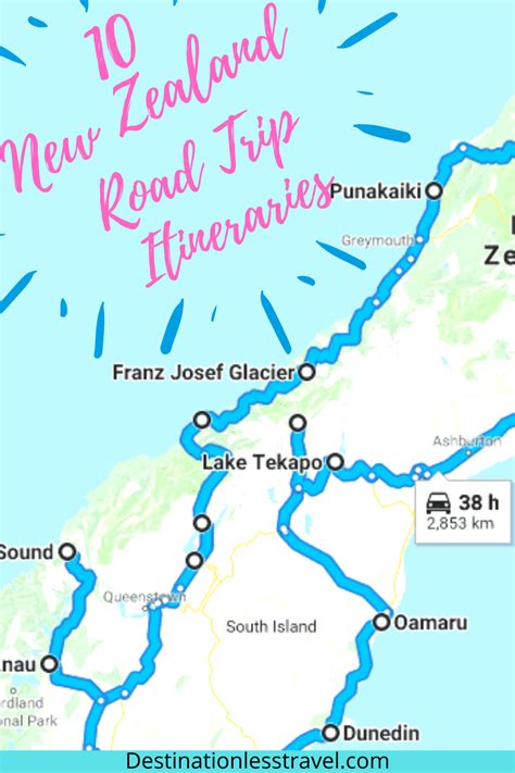 10 Different New Zealand Road Trip Itineraries With Maps And Attractions