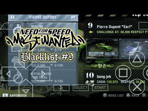 Need For Speed Most Wanted Ppsspp Emulator Gameplay Blacklist Part