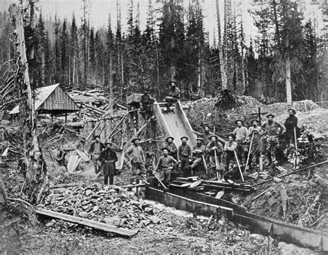 Mining For Gold Cariboo British Columbia Canadian History American