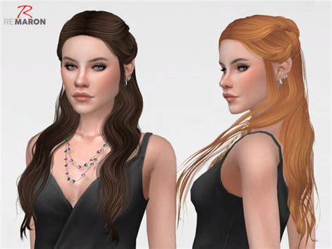 Sims 4 Hairs The Sims Resource Wings On0510 Hair Retextured By Remaron