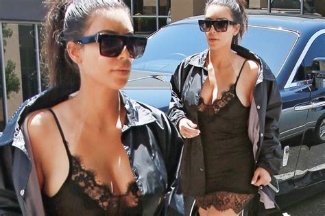 Kim Kardashian Puts On An Eye Popping Display In A Figure Hugging Beige Dress Mirror Online