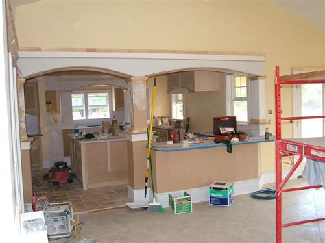 While this is usually true, there is no hard and fast rule about an oversized island can more than double the available counter space in your kitchen, while also acting as a perimeter for a kitchen without clearly. Kitchen Living Rooms Remodeling Columns in kitchen if a ...