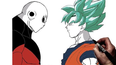 The step by step images will explain how. How to Draw Goku vs Jiren | Step By Step | Dragonball ...