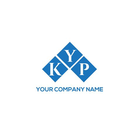 Kyp Letter Logo Design On White Background Kyp Creative Initials