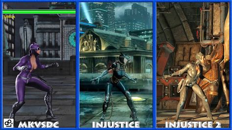 Catwoman Graphic Evolution 2008 2017 Injustice Dc Universe Mkvsdc