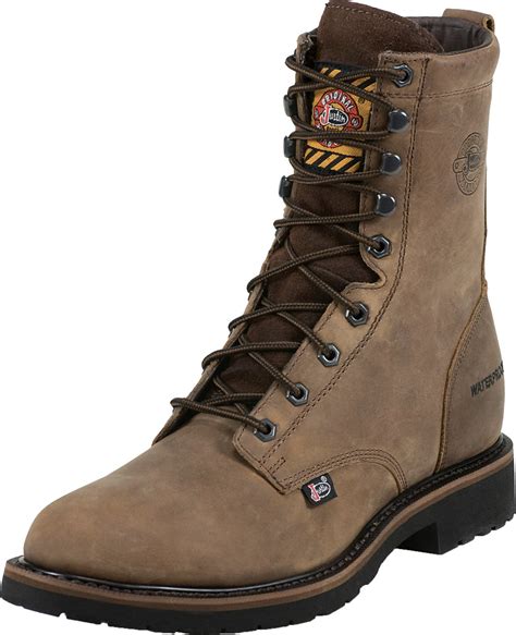 justin men s wyoming eh lace up work boots academy