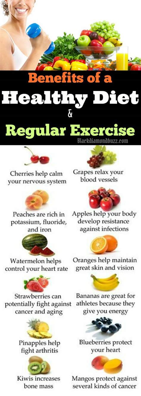 Top Benefits Of A Healthy Diet And Regular Exercise For Healthy