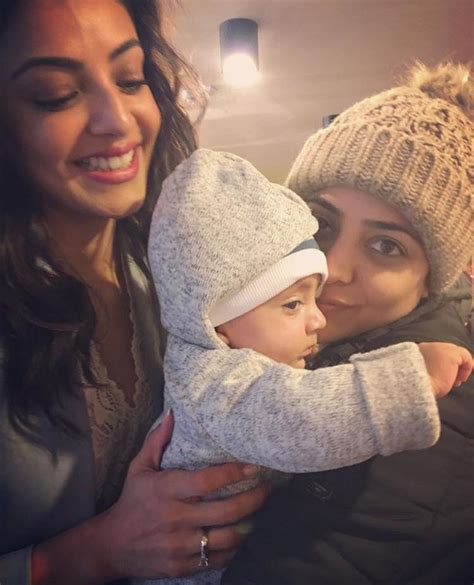 kajal aggarwal sister nisha aggarwal son ishaan cute photos tolly boost