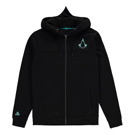 Assassins Creed Valhalla Shield And Hammer Full Length Zipper Hoodie
