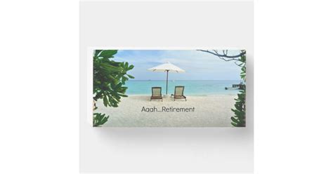 Aaahretirement Sunny Day At The Beach Wooden Box Sign Zazzle