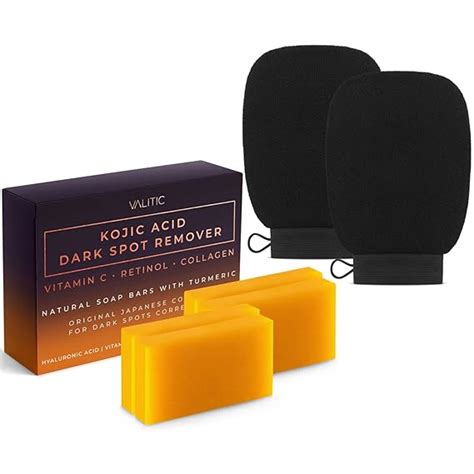 Amazon Com Valitic Pack Kojic Acid Dark Spot Remover Soap Bars With