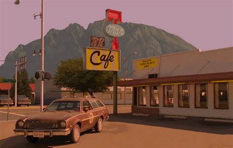 Twin Peaks Double R Diner Recreated In Pixel Art By Pixelturkey On