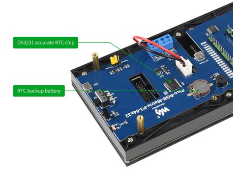 Raspberry Pi Rgb Full Color Multi Features Digital Clock For