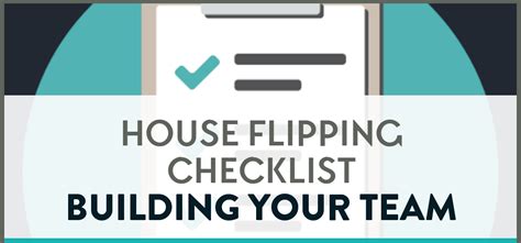 House Flipping Team Checklist
