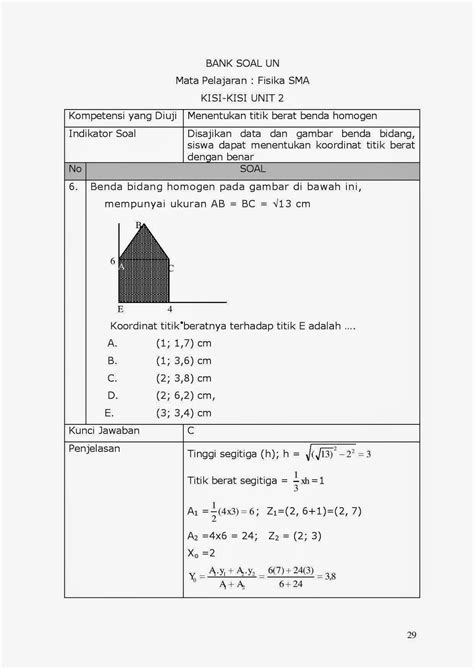 Contoh Soal Fisika Sma Kelas Xi Semester 2 Dan Pembahasannya