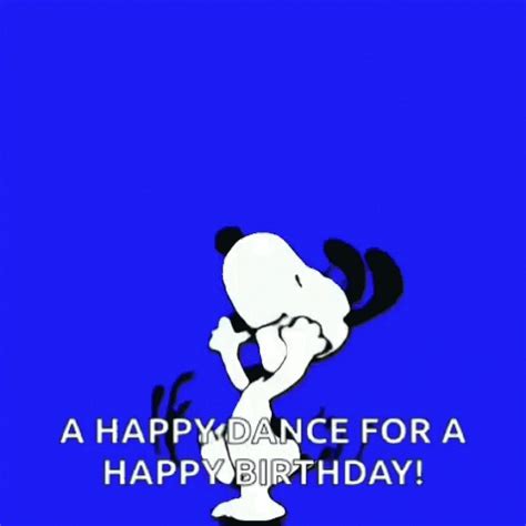 Snoopy Happy Birthday Dance Animated Gif Dance Birthday Gifs Search Bodendwasuct