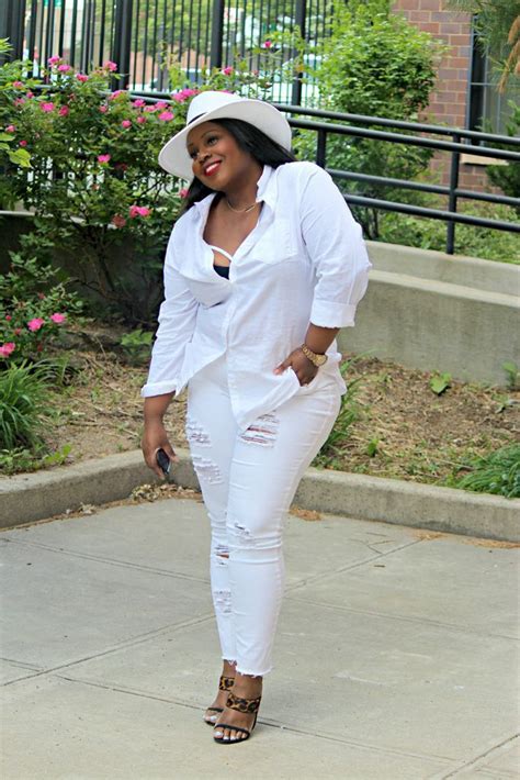 White Jeans Search Results Curvenvy All White Party Outfits