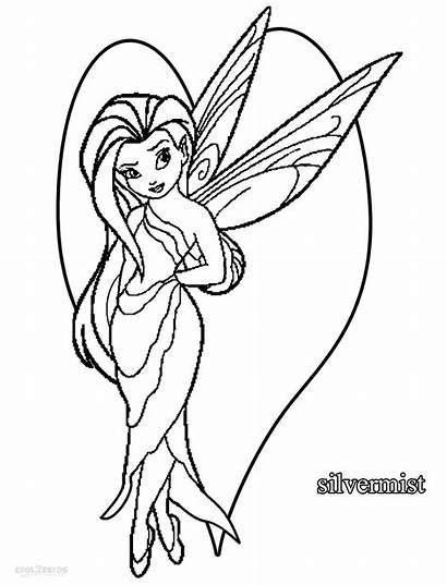 Fairy Fairies Coloring Pages Disney Silvermist Water