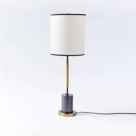 West Elm Rejuvenation Cylinder Table Lamp Tall Modern Table Lamp Lamp Contemporary