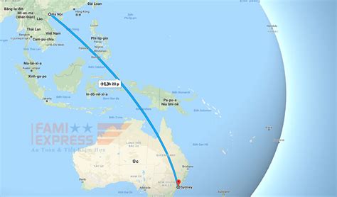 2024 Bay từ Việt Nam sang Úc mất mấy tiếng Fami Express