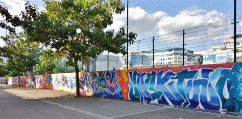 Graffiti Street Art On Paris Walls Editorial Photo Image Of National