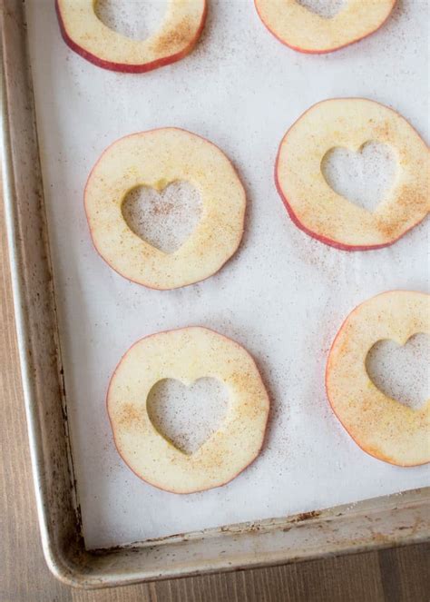 Healthy Oven Baked Apple Chips For Valentines Day Bren Did