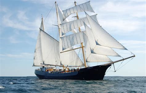 Wallpaper Sea Ship Sails Colonial Ship Caledonia Images For Desktop