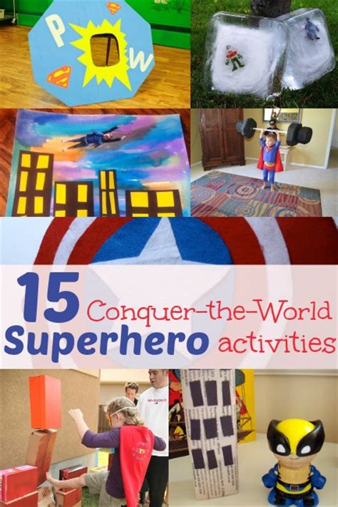 18 Superhero Activities For Kids To Conquer The World Handsonaswegrows