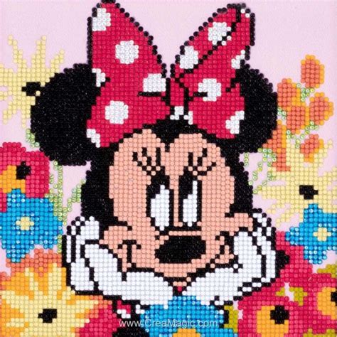 Entspanne dich und tauche in die welt der bunten diamanten. Kit broderie diamant Vervaco disney minnie rêvasse ...