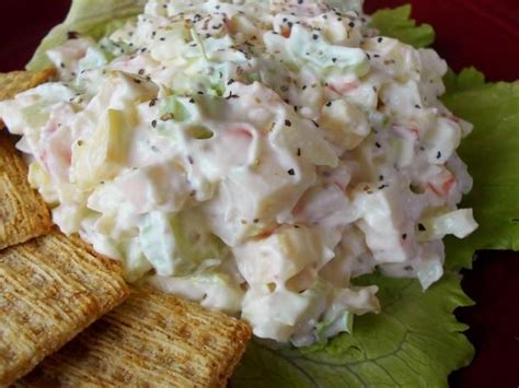 This imitation crab pasta salad recipe is a very simple recipe and because it calls for imitation crab it is very inexpensive. Imitation Crab (Or Lobster) Salad | Recipe | Imitation ...