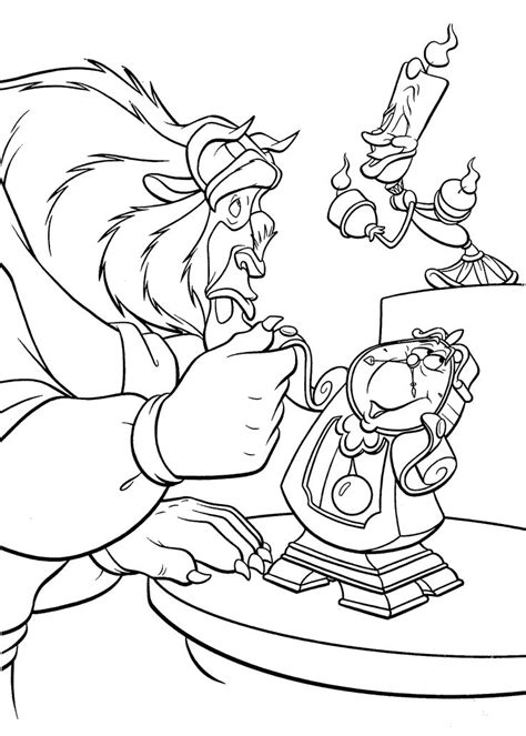 The beast practice coloring pages for kids, printable free | Cartoon