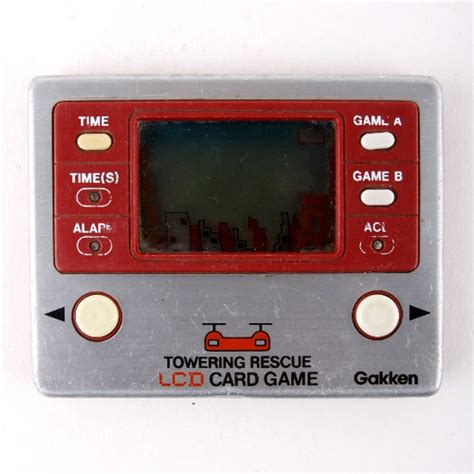 Towering Rescue Vintage 1981 Electronic Handheld Arcade Game Gakken