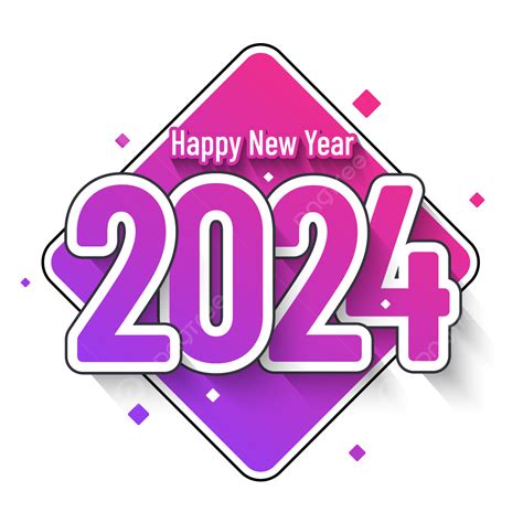 Gradient 2024 New Year Gradient 2024 Year Png And Vector With