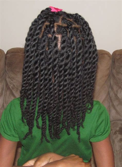 Cornrows & twisted bangs with pigtails. The Best Lil Girl Twist Hairstyles