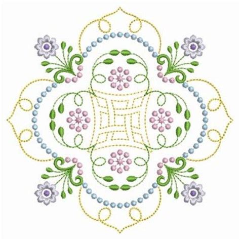 Candlewicking Quilt Block Embroidery Designs Machine Embroidery