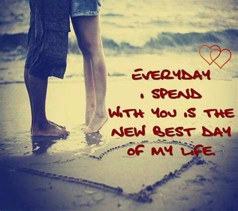 Every Day I Spend With You Is The New Best Day Of My Life Lyric