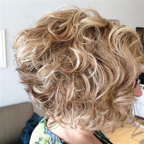 Stacked Curly And Volumising Perm Short Permed Hair Spiral Perm