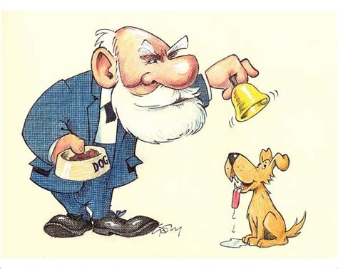 Print Of Ivan Pavlov Caricature Día Mundial Del Arte Silueta Del