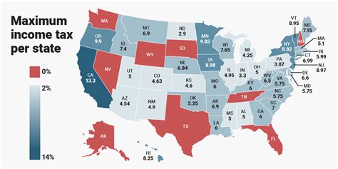 State Income Tax Rate Rankings By State Business Insider