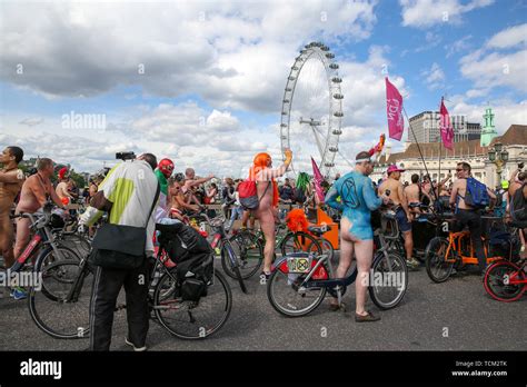 Editor S Note Image Contains Nudity Naked People Ride Bikes During The Event Nude Cyclists