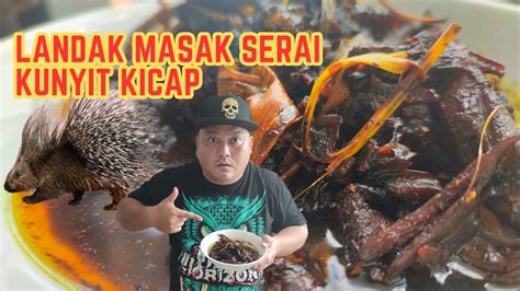 Masak Makanan Esotik Daging Landak Masak Kunyit Serai Gulai Kicap