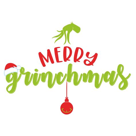 Merry Grinchmas Christmas Dr Seuss Svg Svg Dxf Cricut Silhouette