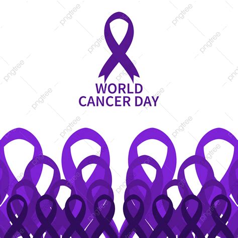 Cancer Awareness Ribbon Vector Design Images World Cancer Day