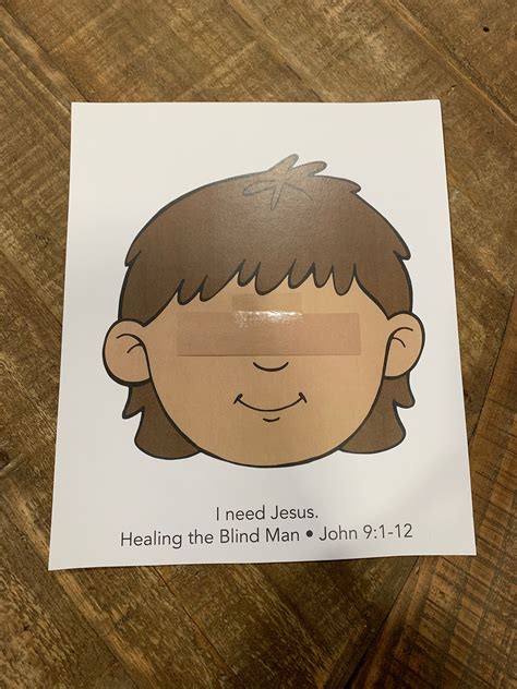 Sample Craft For Blind Man Craft 2s Week 3 Toddler Sunday School