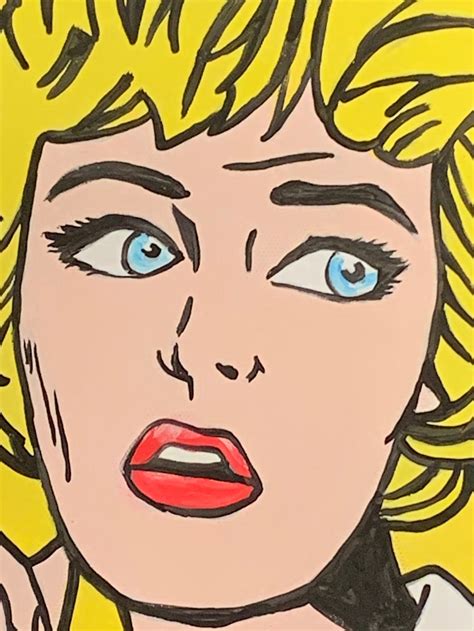Vintage Roy Lichtenstein Pop Art Painting On Paper 11 X Etsy