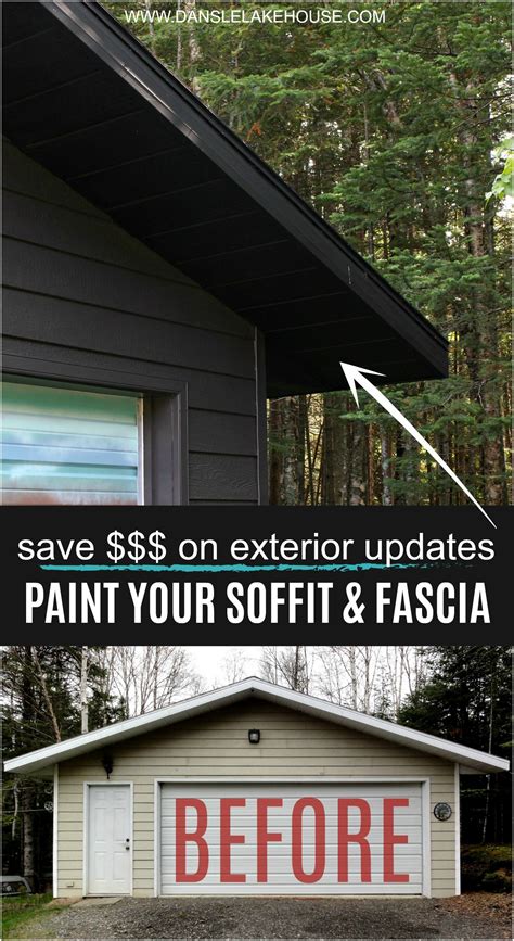 In this video he shows you how to use his exclusive jig to make it easy to install long trim without any help! Garage Makeover: DIY Painted Soffit and Fascia | Dans le ...