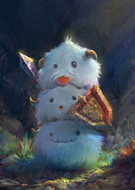 Cute Creature League Of Legends Lol Fantasy Illustration Digital