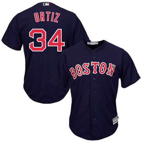 Men's boston red sox nike red alternate replica custom jersey. Majestic David Ortiz Boston Red Sox Navy Cool Base Player ...