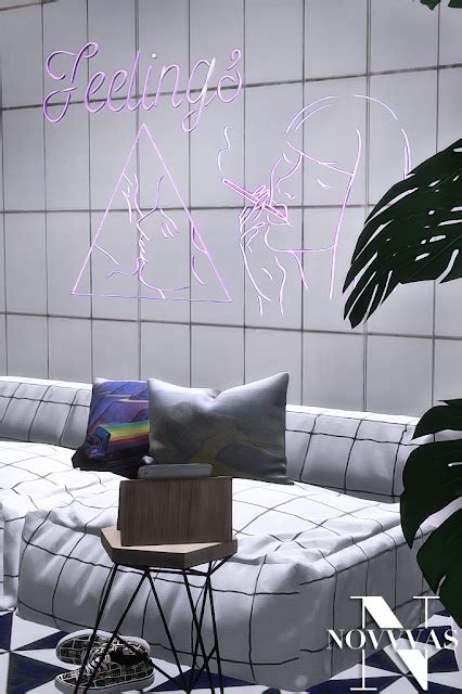 Neon Signs Set 4 Novvvas Sims 4 Cc Furniture Neon Signs Sims 4 Mods