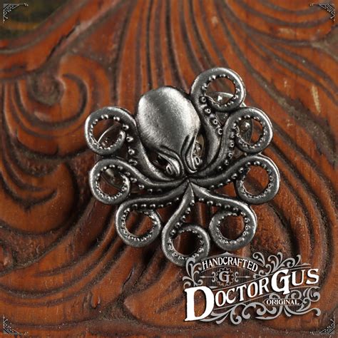 Octopus Pin Cthulhu Inspired Cephalopod Men S Accessories By Doctor Gus Octopus Lapel Pin